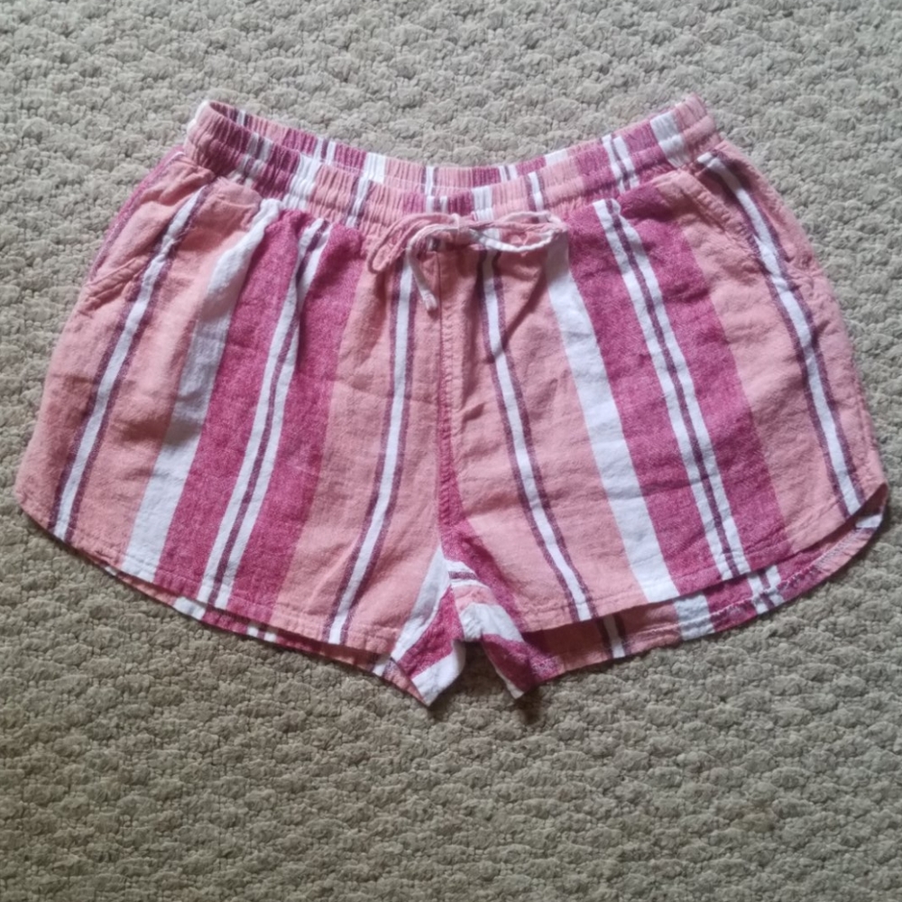 Cute Pink Drawstring Shorts